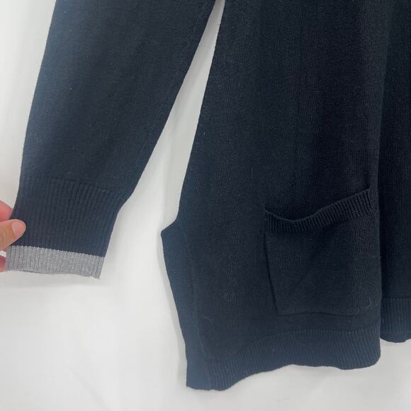Lisa Todd Cashmere Blend Colorblock Sweater Sz S Preppy Quiet Luxury Oversize - Picture 3 of 10